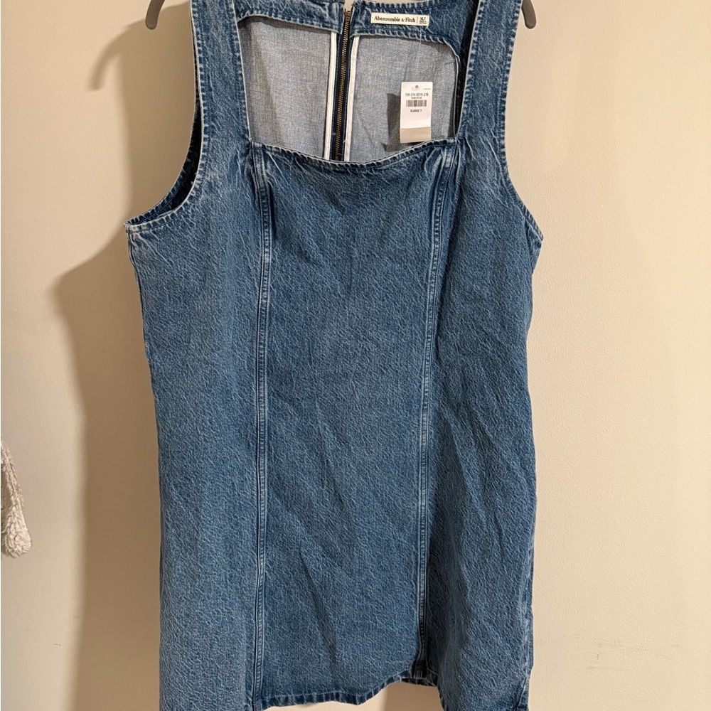 Abercrombie Blue Denim Dress XL Tall